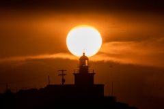 Coucher de soleil sur le phare