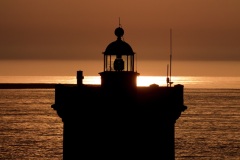 Le phare de Kermorvan , en Bretagne